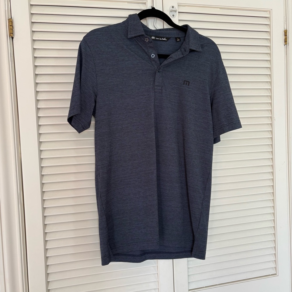 Travis Mathew Dark Blue Polo Shirt